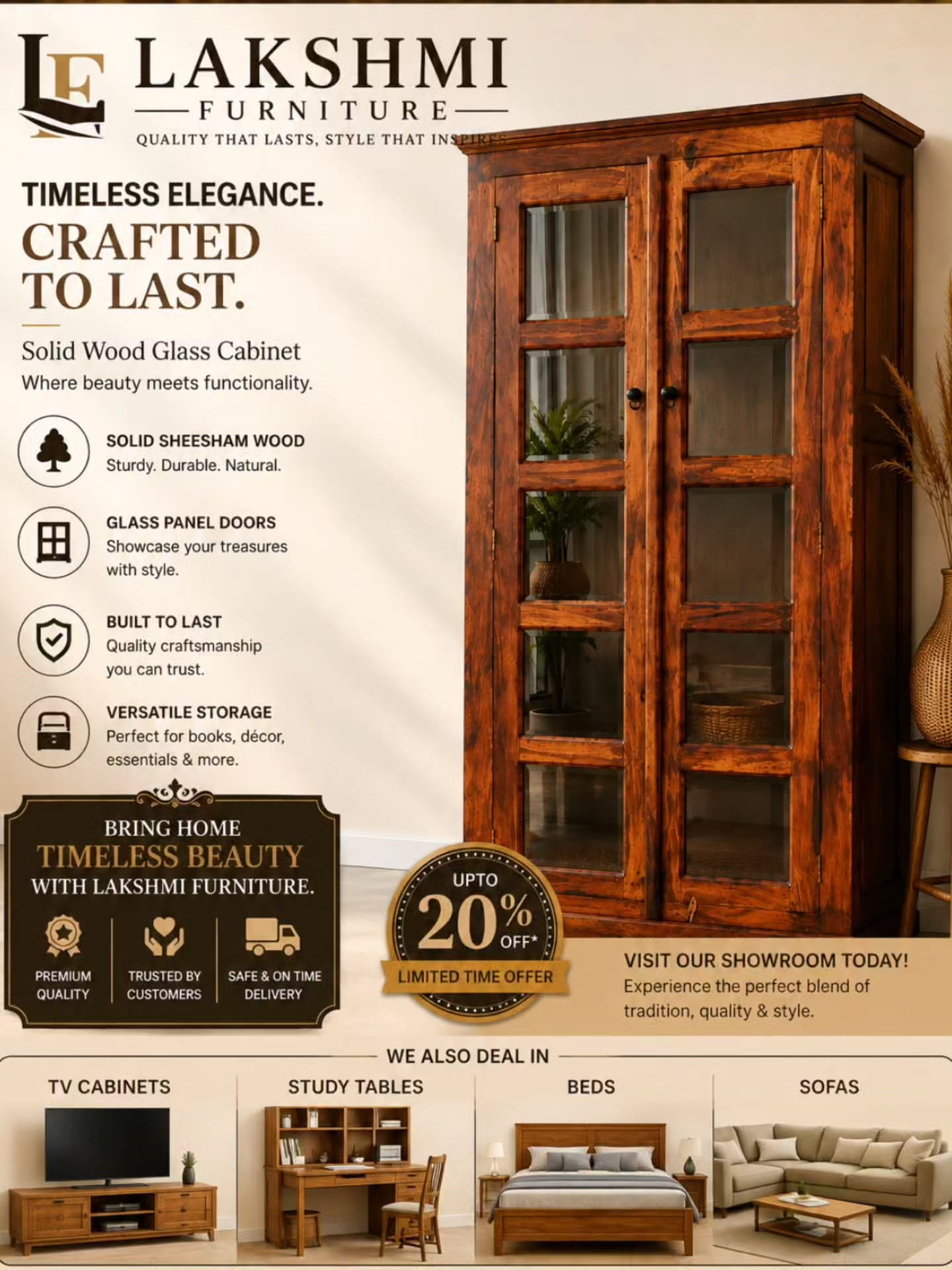 Lakshmi Furnitures showcase